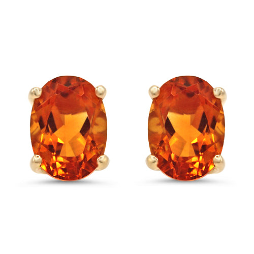 Citrine Stud Earrings