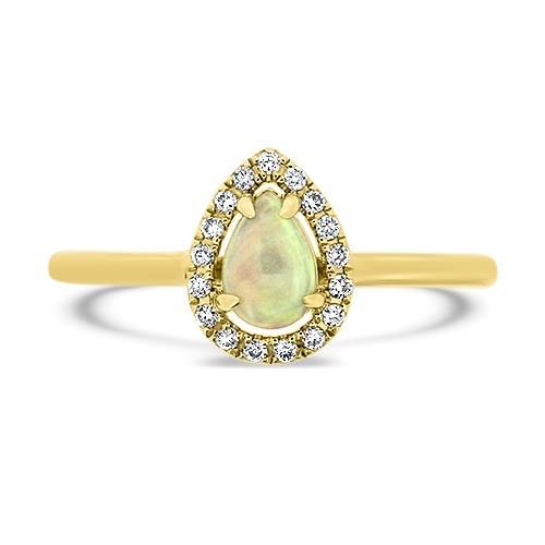 Opal and Diamond Ring