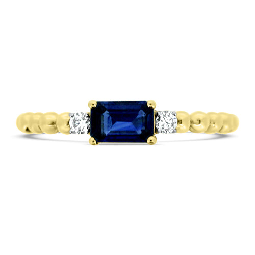 Sapphire and Diamond Ring