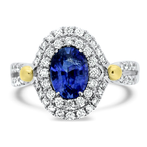 Sapphire and Diamond Ring