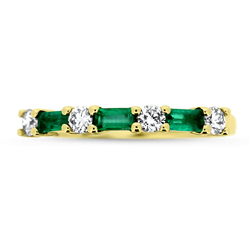 Emerald and Diamond Ring
