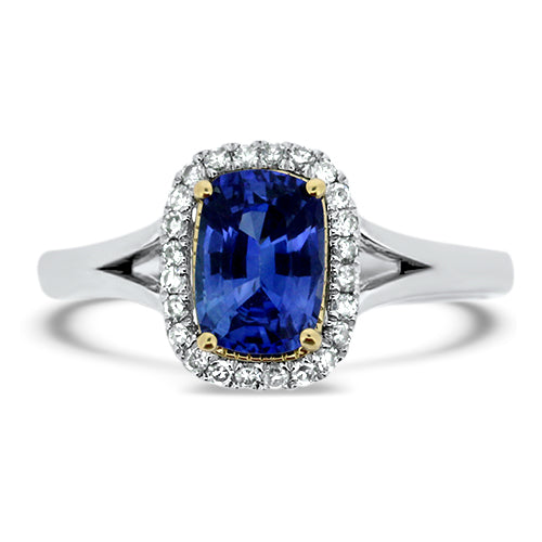 Sapphire and Diamond Ring