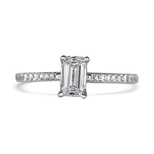 Emerald Cut Diamond Engagement Ring