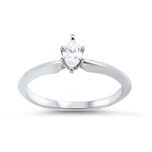 Platinum Marquise Diamond Engagement Ring
