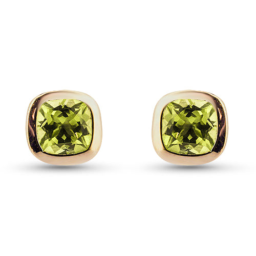Peridot Stud Earrings