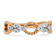 Load image into Gallery viewer, Rose Gold Diamond Stacker Ring
