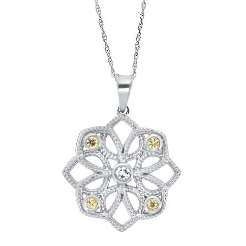 Yellow Sapphire Pendant