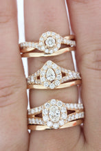 Load image into Gallery viewer, White Gold Diamond Wedding Set
