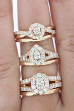 Load image into Gallery viewer, White Gold Diamond Wedding Set
