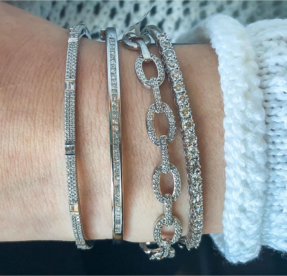 Diamond Bangle Bracelet