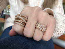 Load image into Gallery viewer, Diamond Rose Gold Fashion Ring
