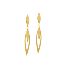 Load image into Gallery viewer, Yellow Gold Dangle Earrings
