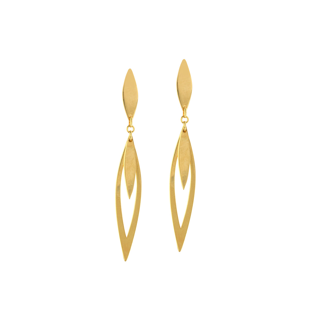 Yellow Gold Dangle Earrings