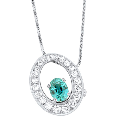 Blue Ziron Pendant