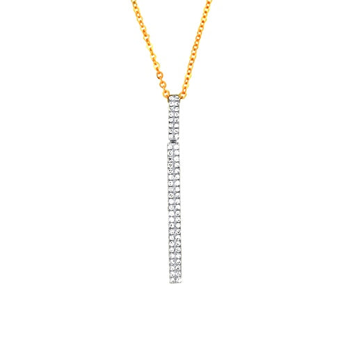 Classic Two-Tone Diamond Pendant