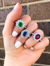 Load image into Gallery viewer, Emerald &amp; Diamond Ring
