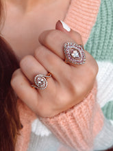 Load image into Gallery viewer, Morganite , Pink Sapphire &amp; Diamond Ring
