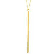 Load image into Gallery viewer, Yellow Gold Bar Necklace
