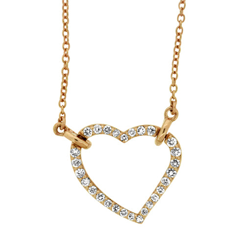 Rose Gold Heart Pendant