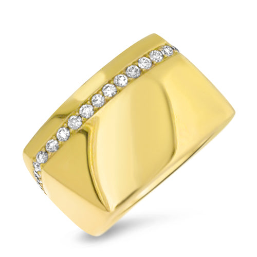 Bold Yellow Gold Fashion Ring