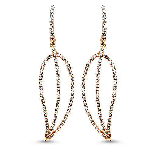 Rose Gold Dangle Earrings