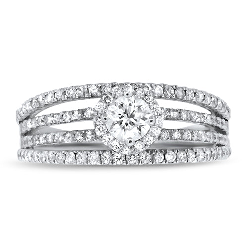White Gold Diamond Engagement Ring