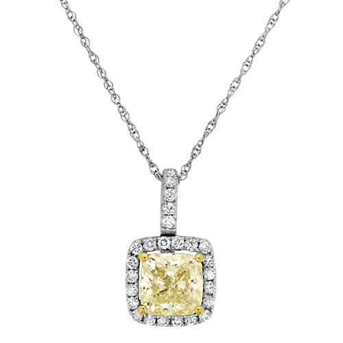 Yellow Diamond Pendant