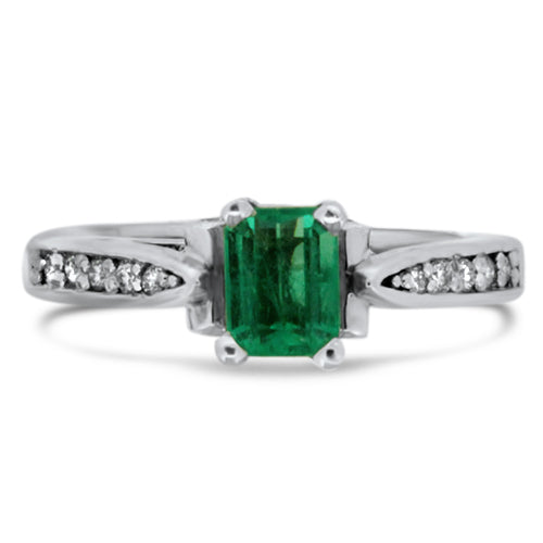Emerald and Diamond Ring