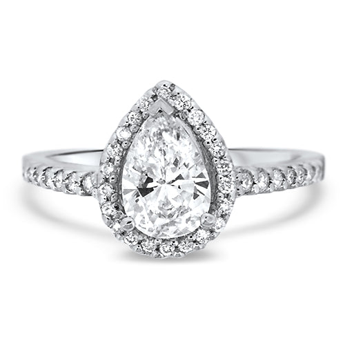 Pear Shape Diamond Engagement Ring