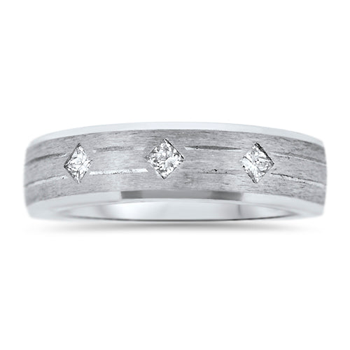 White Gold Men's Band