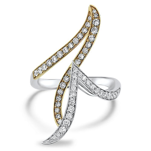 Two Tone Diamond Fashion Ring