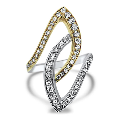 Two-Tone Diamond Fashion Ring