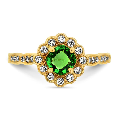 Tsavorite Garnet Ring