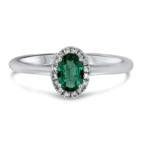 Emerald and Diamond Ring
