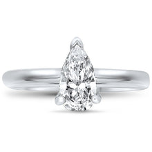 Load image into Gallery viewer, Pear Solitaire Diamond Engagement Ring
