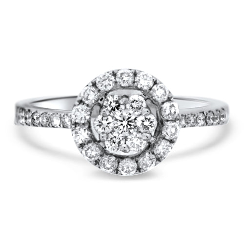 Cluster Diamond Dainty Ring