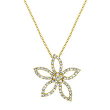 Load image into Gallery viewer, Diamond Flower Pendant
