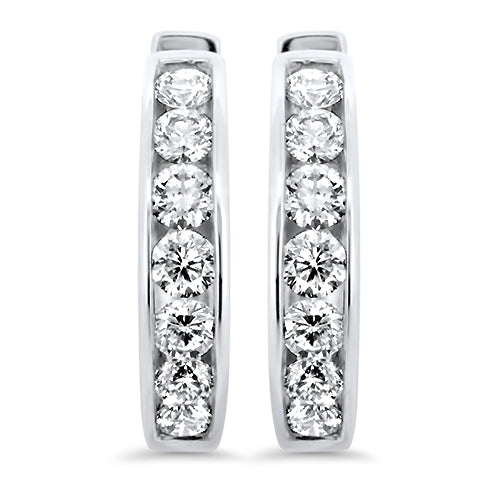 Diamond Hoop Earrings