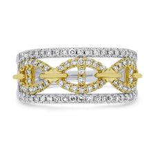 Load image into Gallery viewer, Two- Tone Diamond Fashion Ring
