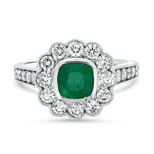 Load image into Gallery viewer, Emerald &amp; Diamond Ring
