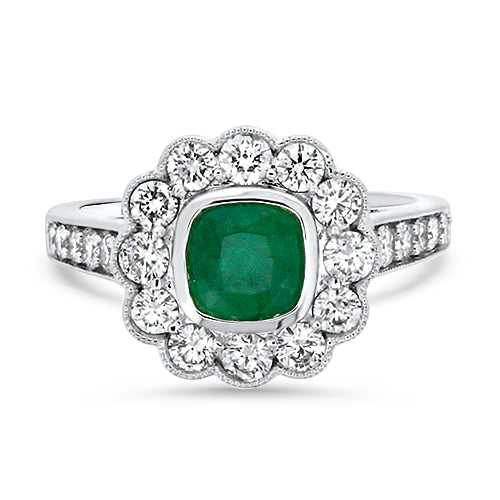 Emerald & Diamond Ring