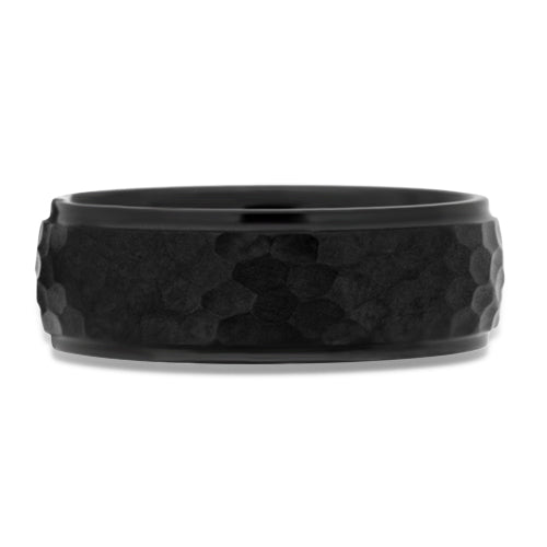 Black Zirconium Men's Wedding Band