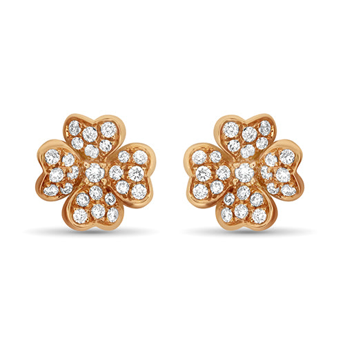 Rose Gold Diamond Earrings
