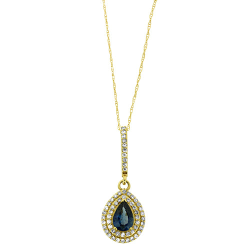 Sapphire and Diamond Pendant