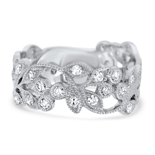 Floral Inspired Diamond Band