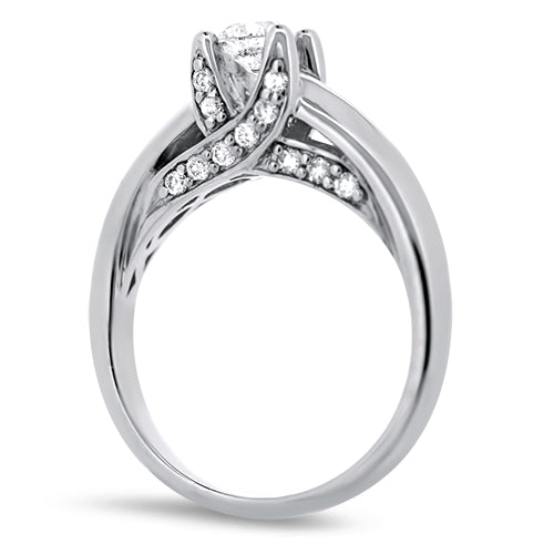 Round Solitaire Diamond Engagement Ring