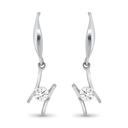 Diamond Dangle Earrings