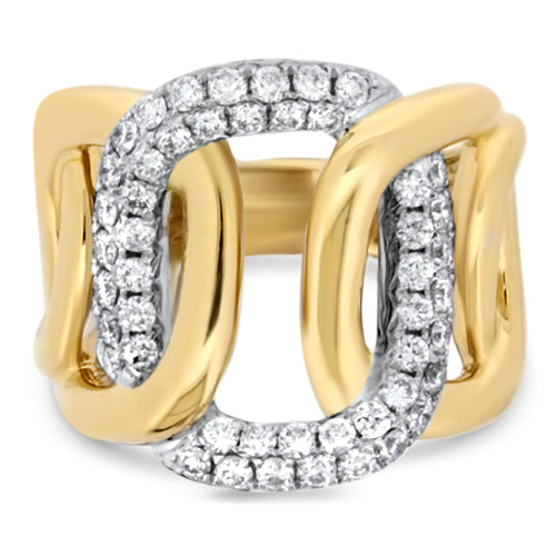 Yellow Gold Diamond Fashion Ring