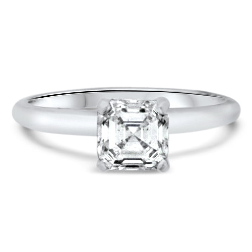 Asscher Cut Diamond Engagement Ring