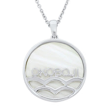 Load image into Gallery viewer, Mother of Pearl &quot;Okoboji&quot; Reversible Pendant
